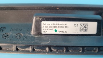 W205 C220 КАПЕЛЬНАЯ НАКЛАДКА ЛЕВАЯ ЗАДНЯЯ A2056730365