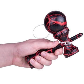 KENDAMA Деревянная японская аркадная игра, черный и красный