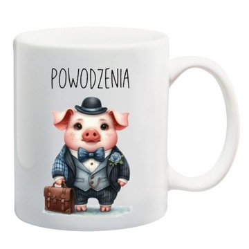 KUBEK powodzenia w nowej pracy odejście z pracy pożegnanie świnka prosiak