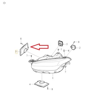 VOLVO XC90 II modul przetwornica lampy led OE