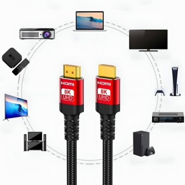 HDMI 2.1 8K 60Hz / 4K 120Hz UHD HDR eARC VRR 48Gbps SPEED CABLE 5m