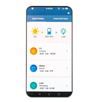 КОНТРОЛЛЕР СОЛНЕЧНОЙ ЗАРЯДКИ 12 В ЖК-ПАНЕЛЬ 30 А MPPT