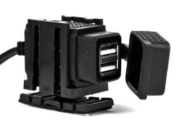 Зарядное устройство для мотоцикла 2xUSB — SAE — кабель 200 см