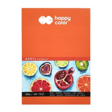 Blok do akryli Happy Color Akryl A5, 360g, 10 ark