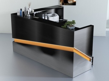 Стойка ресепшн R22 200х70см, с подсветкой