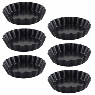 6PCS Formy jajowe stalowe tartyty deserowe Patrzy