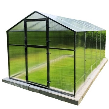 SZKLARNIA OGRODOWA ALUMINIOWA 4,2m2 TUNEL POLIWĘGLANOWY 210X205 PTF GRAFIT
