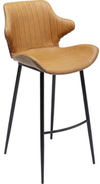 Hoker ekoskóra brązowy nogi czarne 109cm