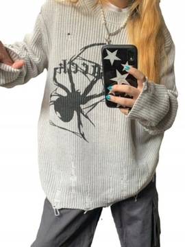 y2k Bluzy Womens Y2K Grunge Gothic Style Long Slee