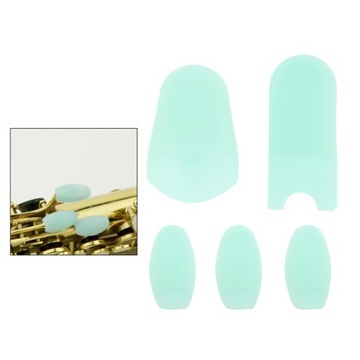 Wysokiej jakości silikonowa kolorowa podkładka pod kciuk do saksofonu w kolorze niebieskim