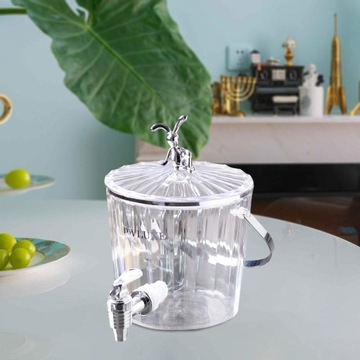 Диспенсер для напитков 2,2 л, большой, прозрачный кран с крышками