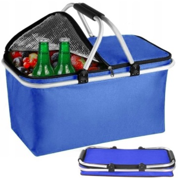 KOSZ KOSZYK PIKNIKOWY SKŁADANY TERMICZNY NA ZAKUPY