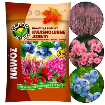 NAWÓZ JESIENNY DO BORÓWEK KWAŚNOLUBNE 5 KG WRZOSY