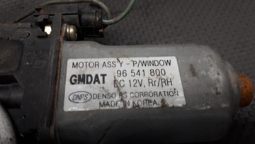 96541800 MECHANIZMUS OKNO PRAVÝ ZADNÍ CHEVROLET KALOS