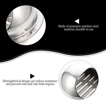 Oddychające kaptury wyciągowe Otwór wentylacyjny nasadki wydechowej