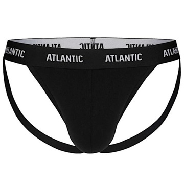 Atlantic Slipy otvorené jockstrap 1571 čierne M