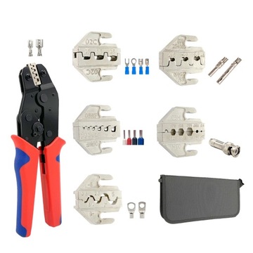 Terminals Crimping Plier SN58B(red) Set with 5 Int