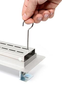 Линейный трап SANITLINE WALL 2 в 1 МАТОВЫЙ ЧЕРНЫЙ 80см НИЗКИЙ 52мм