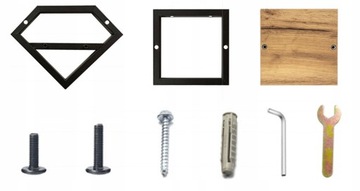 KWIETNIK WISZĄCY METALOWY NA ŚCIANĘ ŚCIENNY LOFT PÓŁKA NA KWIATY ROŚLINY