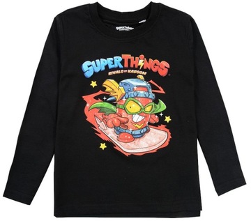 BLUZKA CHŁOPIĘCA SUPER ZINGS TSHIRT PODKOSZULEK DŁ RĘKAW BAWEŁNA 128 R700D