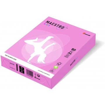Papier ksero A4 80g MAESTRO COLOR PI25 różowy pastel