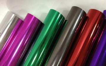 FOLIA OKLEINA LUSTRZANA CHROM SREBRNA 152cmx1M