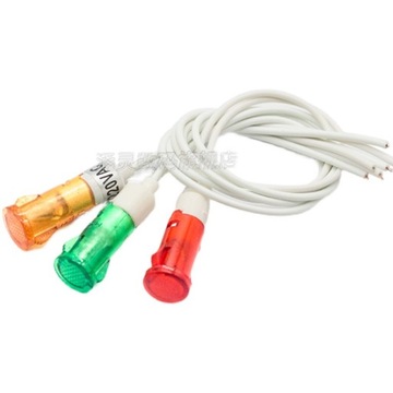 Lampka sygnalizacyjna z przewodem - MDX-11A - żółty - Kontrolka LED