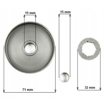 ЗВЕЗДОЧКА КОРЗИНЫ СЦЕПЛЕНИЯ ДЛЯ БЕНЗИНОВОЙ ПИЛЫ 5200