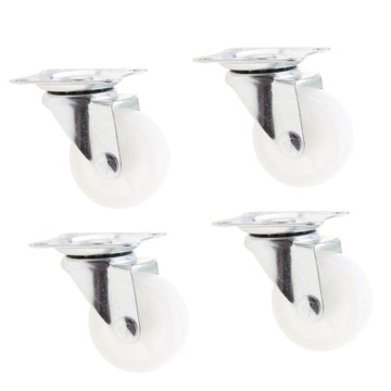 4x ZESTAW MAŁYCH KÓŁEK PP OBROTOWYCH 40mm-