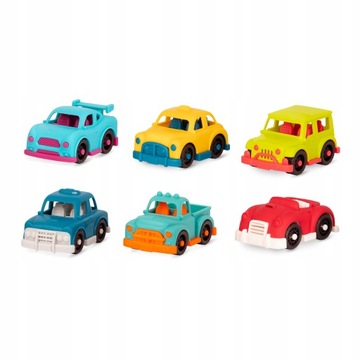 PREZENT NA ROCZEK ZESTAW 6 MAŁYCH AUTEK B.TOYS