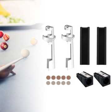 16 портативных инструментов для ремонта бильярдного кия 10 насадок для бильярдного кия 2 насадки для бильярдного кия черные