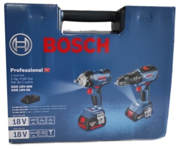 Ударный гайковерт GDS 18V-400 + GSB 18V-50 BOSCH