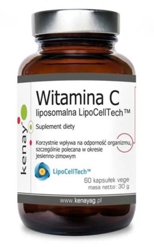 Kenay Witamina C liposomalna LipoCellTech 60 kapsułek