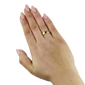 ЗОЛОТЫЕ ОБРУЧАЛЬНЫЕ КОЛЬЦА С ФОСКОЙ KO2, СТАЛЬ 316L