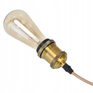 Розетка Е27 с кабелем. Стильный подвесной светильник.