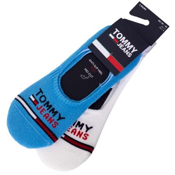 TOMMY HILFIGER STOPKI 2 PARY WHITE/BLUE r. 43-46