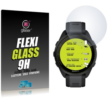 Szkło hybrydowe Gllaser FlexiGlass 9H do Garmin Forerunner 165 / nie pęka