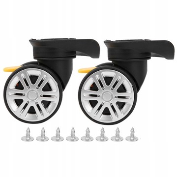 2X ПОВОРОТНЫЕ КОЛЕСА ДЛЯ РЕМОНТ ЧАСТИ ЧЕМОДАНА БАГАЖА