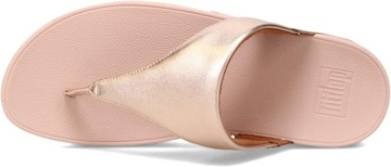 Fitflop Damskie sandały skórzane Lulu biały 37.5 EU Różowe złoto