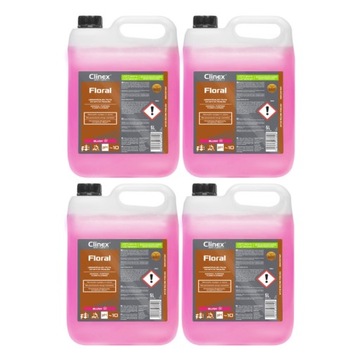 Clinex FLORAL BLUSH Płyn do podłóg 5 l x4