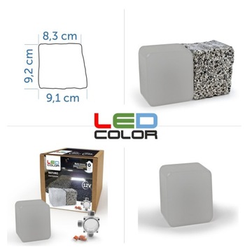 8x светящаяся брусчатка LED Naturo 8x8x9x6 BD