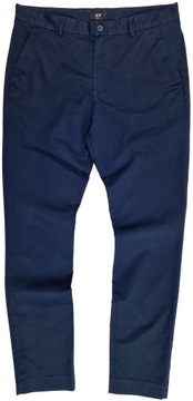 Spodnie męskie granatowe chinos H&M (1699) pas: 87 r. 32/32