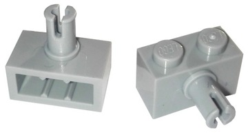 LEGO Klocek z kołkiem 1x2 44865 - Jasnoszary NOWY