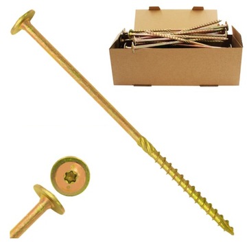 WKRĘTY CIESIELSKIE DO DREWNA TALERZOWE 8X240 50szt TORX AZ