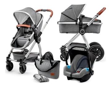 Kinderkraft Veo 3w1, wózek wielofunkcyjny