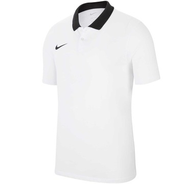 Koszulka męska Nike Dri-FIT Park 20 Polo SS biała CW6933 100 Koszulka męska