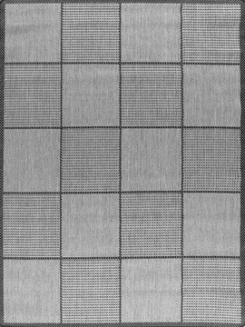 DYWAN SZNURKOWY 133x190 PŁASKO TKANY ŻEL KWADRATY