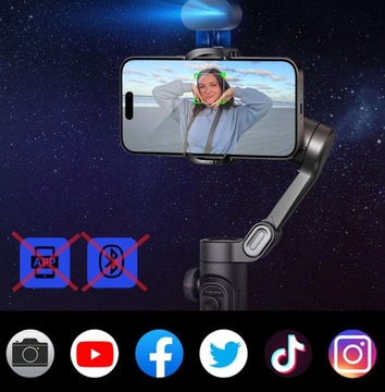 ПРОФЕССИОНАЛЬНЫЙ ВИДЕОСТАБИЛИЗАТОР – SMART 8.0 + РЕЖИМЫ F/POV/DM/GO – ЧЕРНЫЙ