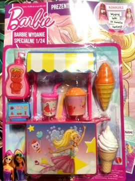 Barbie magazyn ws 1/24 + stoisko z lodami