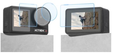 Закаленное стекло для объектива и экрана для DJI OSMO Action 4–6 шт.